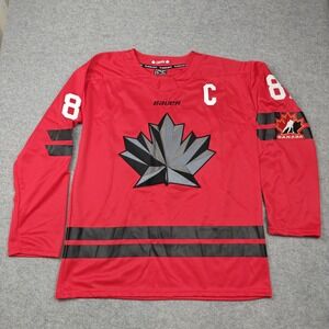 Canada Jersey Mens 2XL Red Olympic Hockey Bauer Sidney Crosby 87 Captain Team